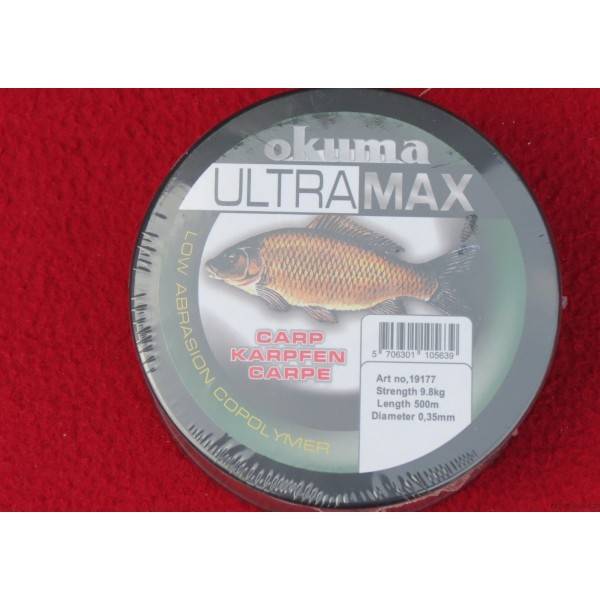 okuma fil carp ultra max 0.35mm--9.8 kgs--500m