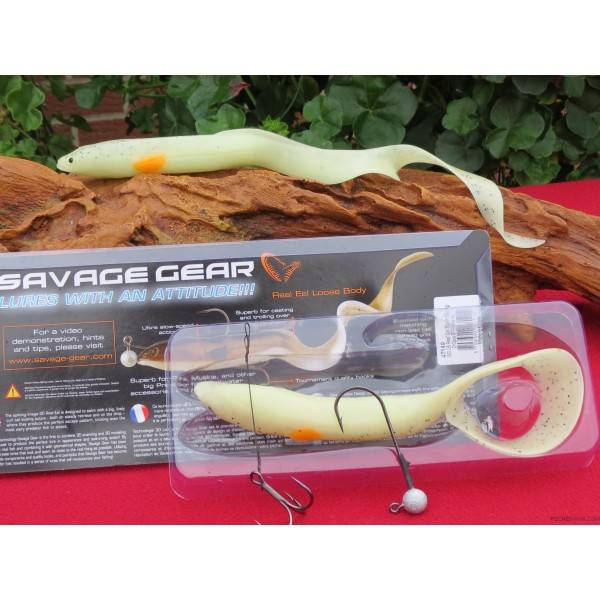Leurre Souple Savage Gear Real Eel - Imitation Anguille - Tailles 20 Cm, 30 Cm, 40 Cm - Pour Pêche Du Brochet, Sandre, Silure