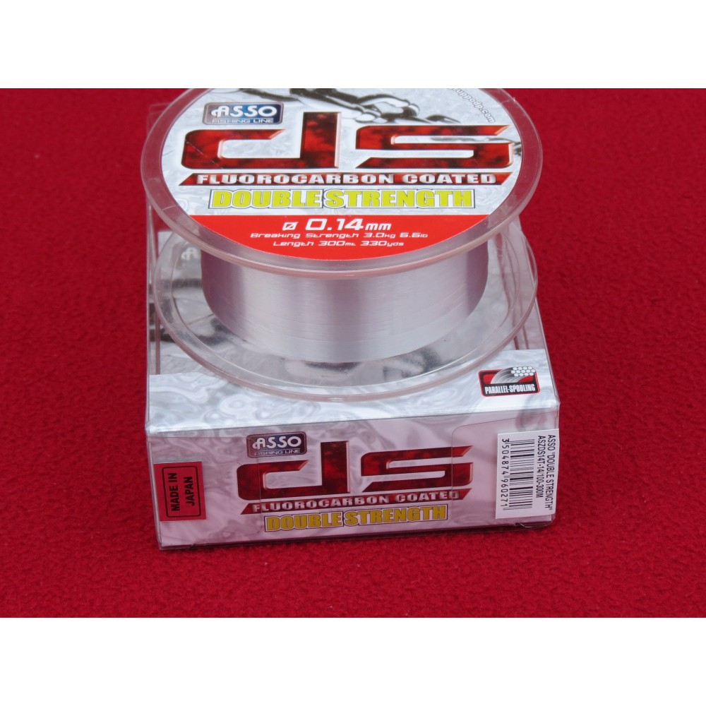 asso double strength fluorocarbone 0.20mm-100m-8 kgs made in japan