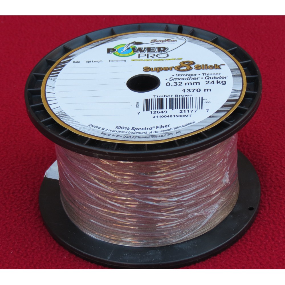Power Pro Braided Fishing Line Bulk Spool – 1370m, Spectra Fiber, 13kg-48kg (29lb-106lb Breaking Strain)