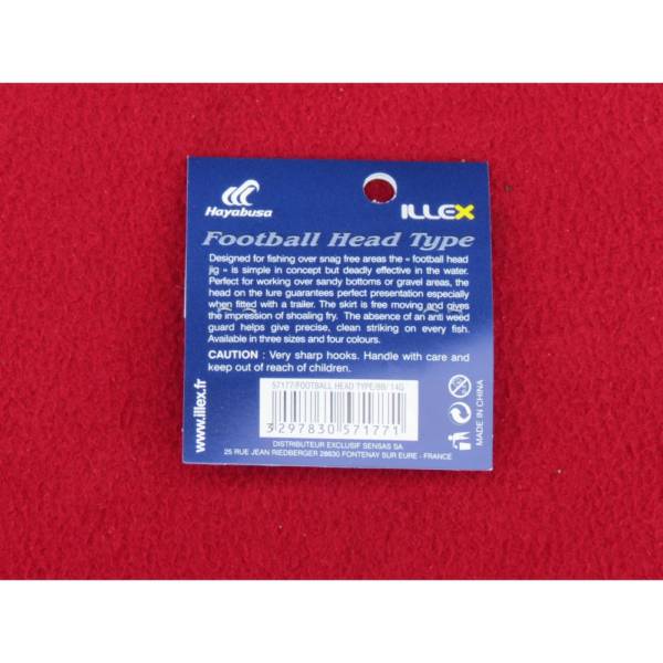 illex football head type 1/2 oz-14 grs