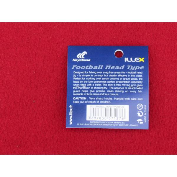 illex football head type 1/4 oz-7 grs