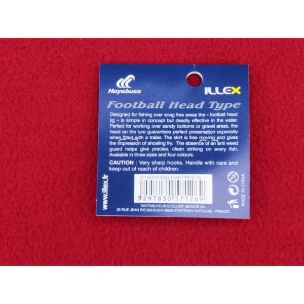 illex football head type 1/4 oz-7 grs