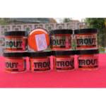 8 pots de pates a truite dynamite bait orange fluo