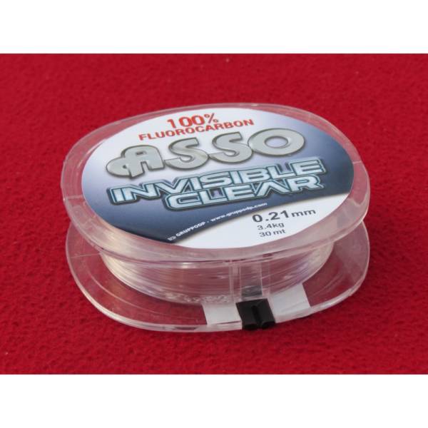 asso fluorocarbon pur invisible clear 0.21mm