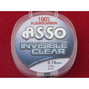 fluorocarbone pur invisible clear asso 0.19mm