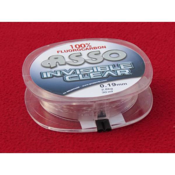 fluorocarbone pur invisible clear asso 0.19mm