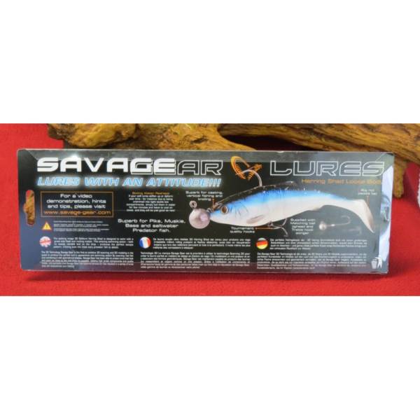 leurre souple savagear herring shad 25cm 98 grs