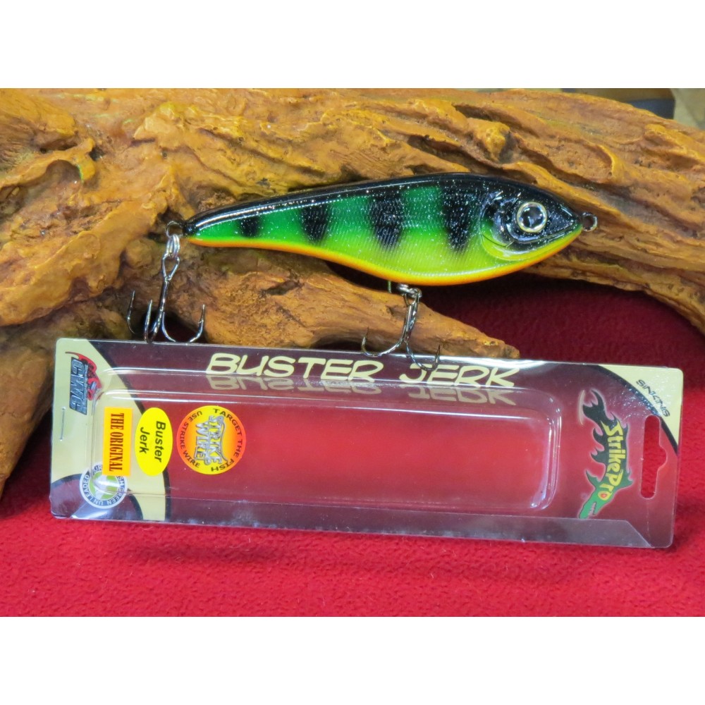 Leurre Strike Pro Buster Jerk Original 15cm 75g - Rouge, Coulant Lentement