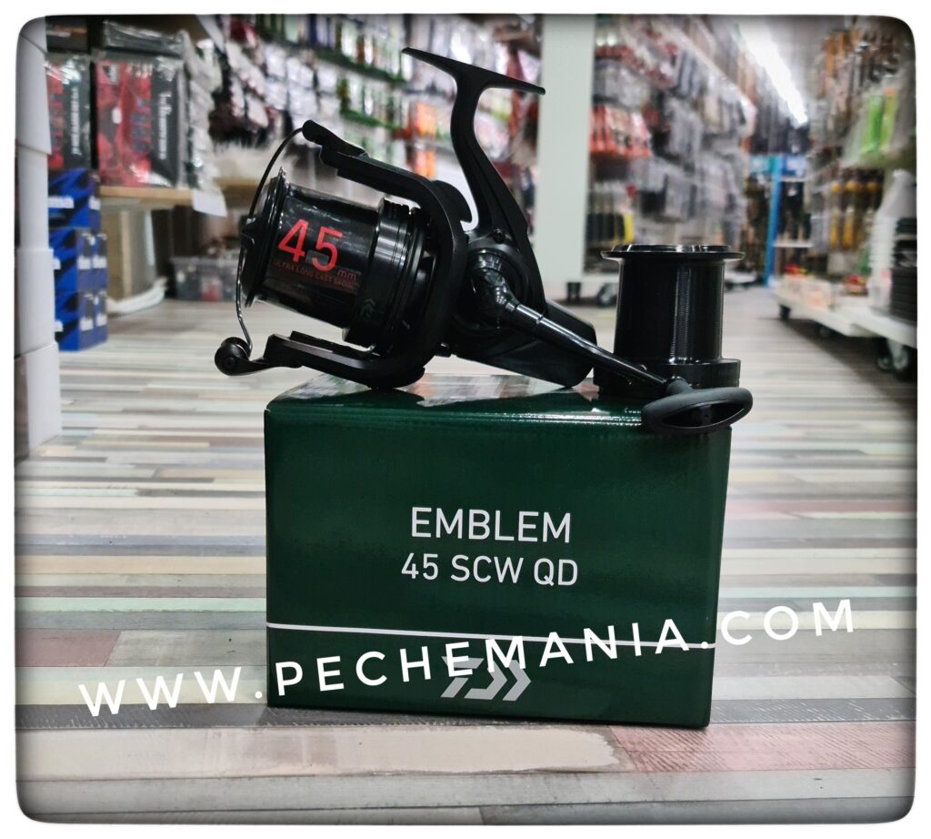 DAIWA 23 Emblem 35 SCW QD - Moulinet Big Pit Pêche Carpe Frein Avant