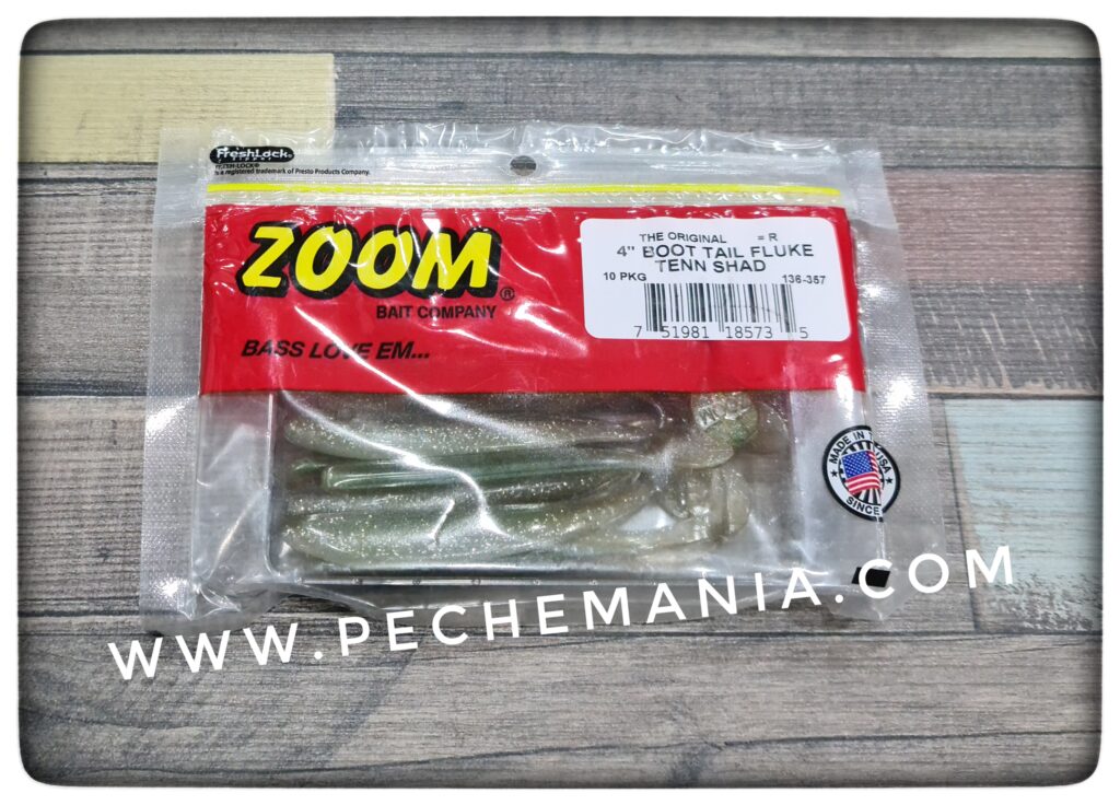 Zoom Fluke 4'' - Esca In Plastica Morbida (Lotto Da 10) Per Pesca In Acqua Dolce - USA