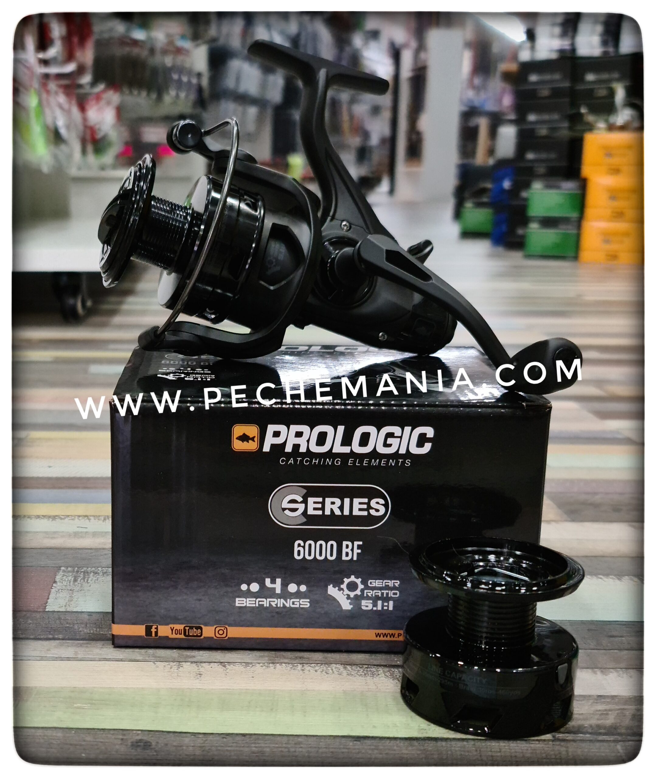 Prologic Element 7000 XD BF – Mulinello Da Pesca A Bobina Libera Per Carpe, 6+1 Cuscinetti, Recupero 94cm