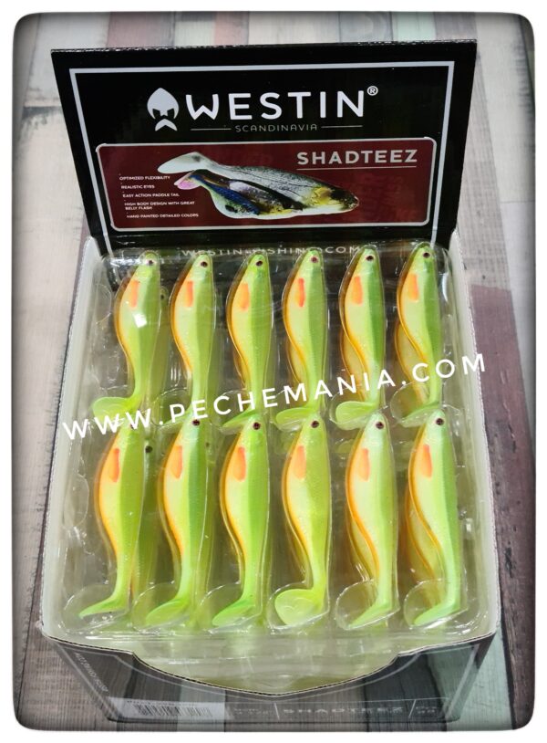 WS90690 7cm Westin ShadTeez, Esca A Forma Di Pesce In Gomma Morbida Esche Gomma